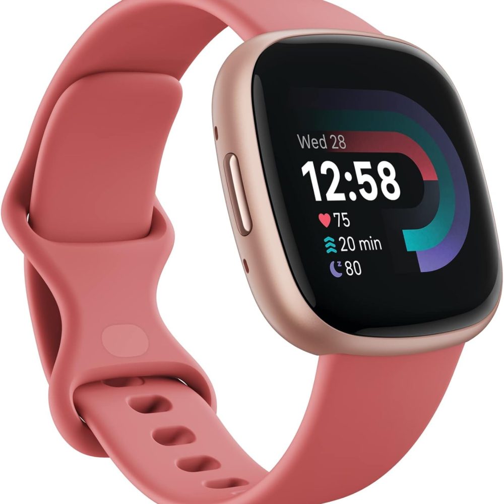 Fitbit Versa 4 Fitness Smartwatch with Daily Readiness, GPS, 24/7 Heart Rate, 40+ Exercise Modes, Sleep Tracking and more, Waterfall Blue/Platinum, One Size (S & L Bands Included) - Image 9